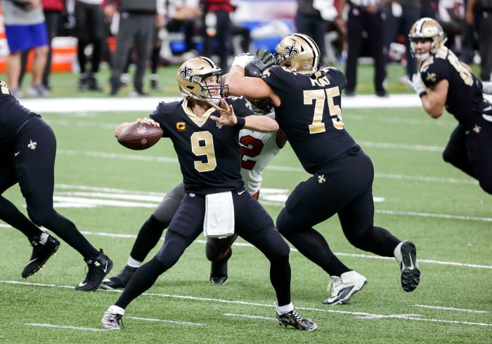 New Orleans Saints QB Drew Brees vs. Tampa Bay Bucs